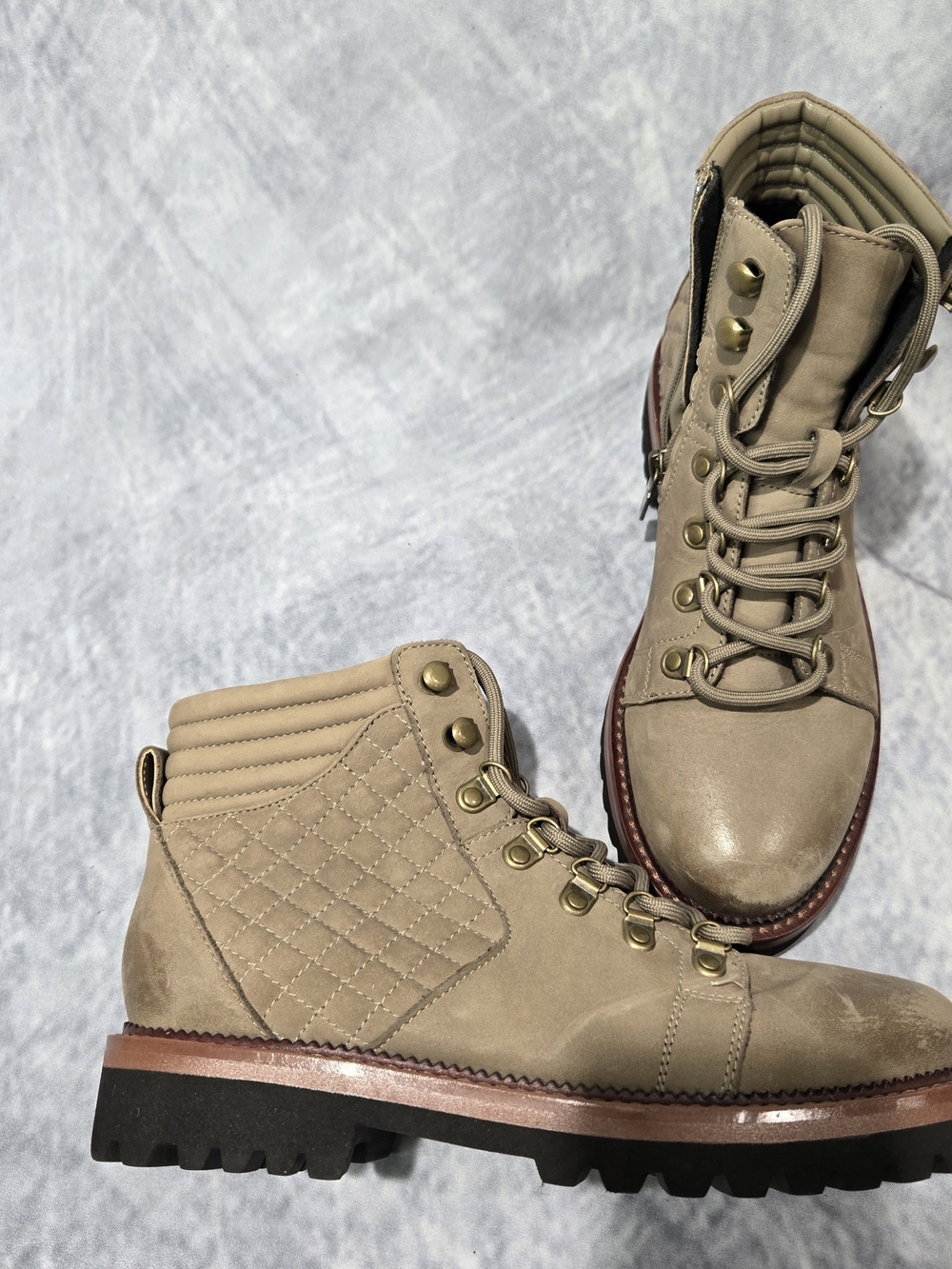 Blondo Helen waterproof hiker boots featuring a quilted side panel
